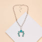 Western Squash Blossom Pendant  Necklace