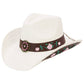 Pink Rose Concho Belt Embroidered Cowgirl Hat