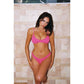 Wavy Muse Bikini Set: FUSCHIA