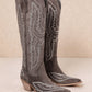 TESS: Dark Brown Cowgirl Boot