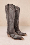 TESS: Dark Brown Cowgirl Boot