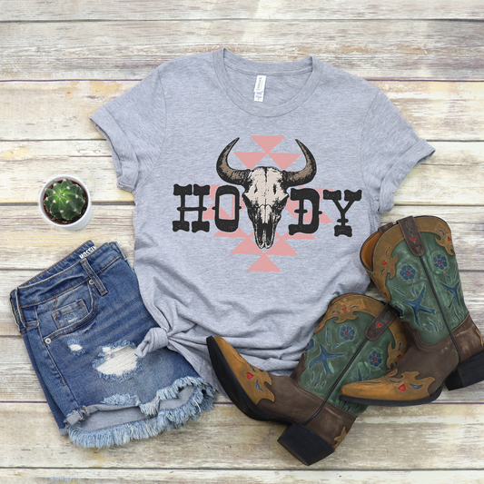HOWDY | Western | Boho | Bella Canvas Graphic Tee
