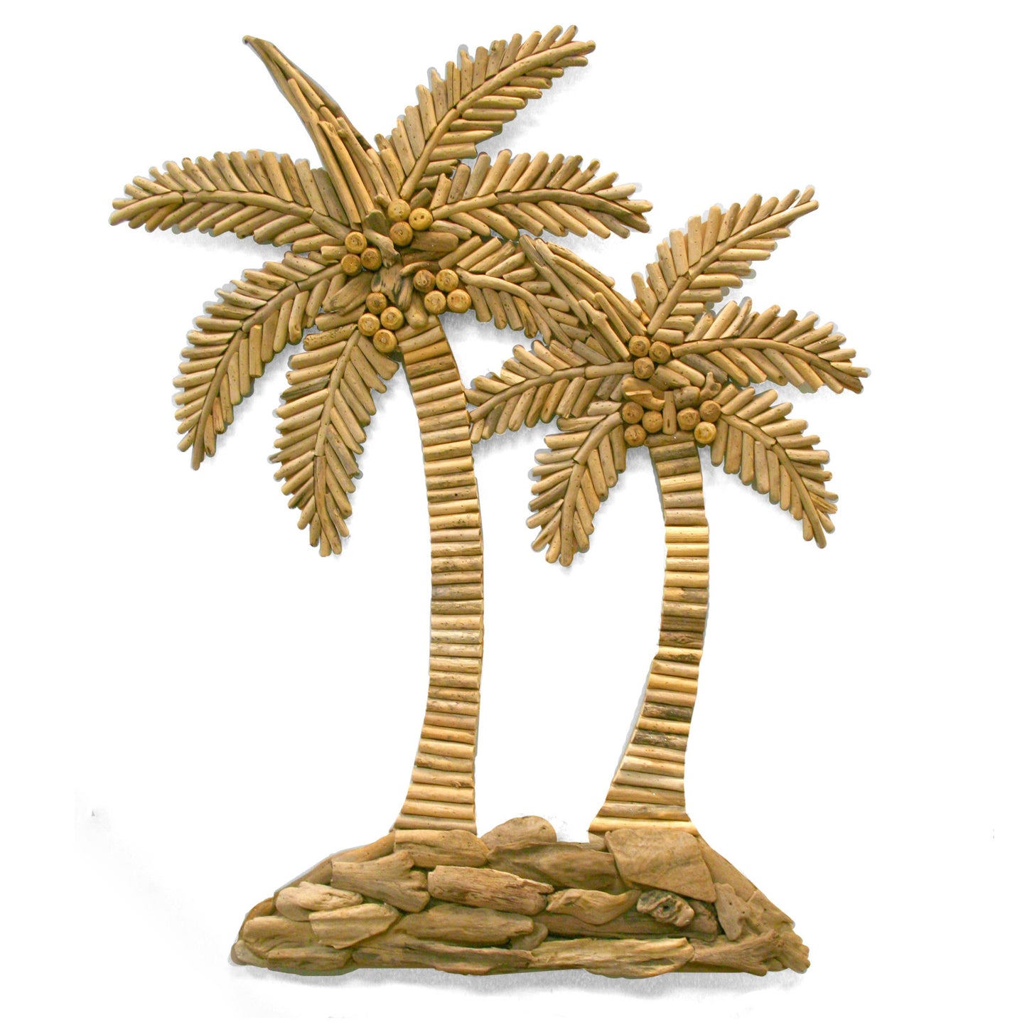 Driftwood Coconut Palm Tree Wall Decor: Small