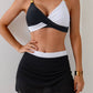 Bikini Set with Skirt Sporty Swimwear
