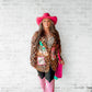 Baha Ranch Retro Pop Western Wild West Leopard Blazer