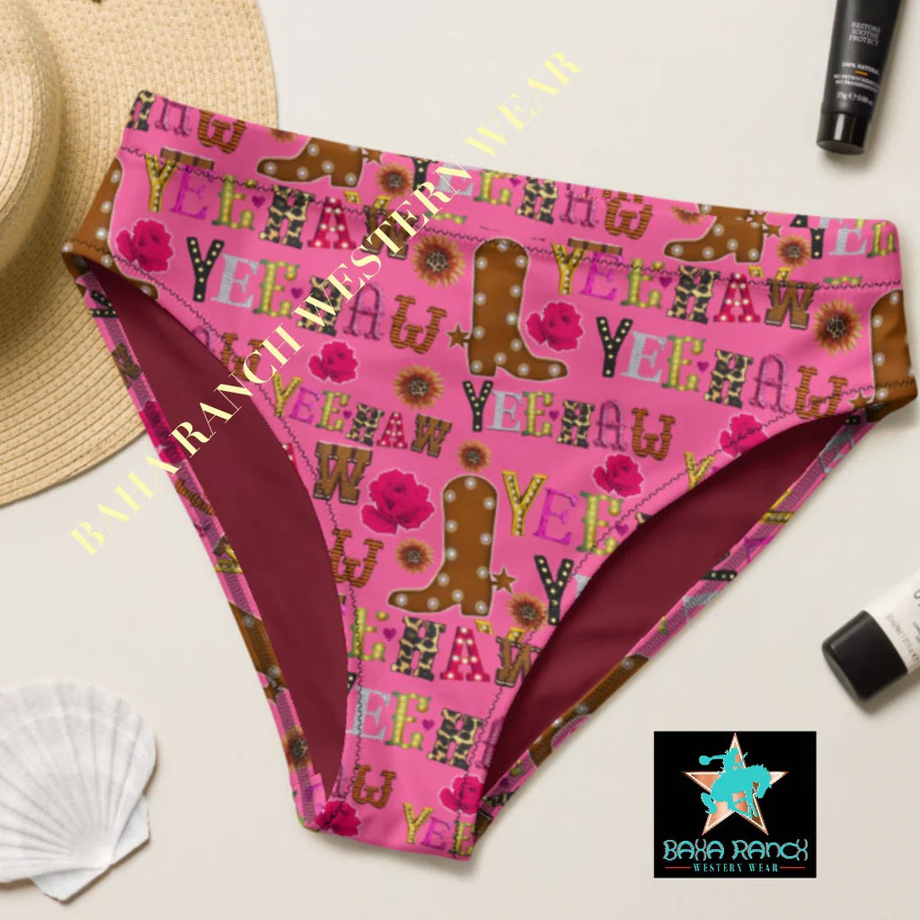 Yeehaw Pink Yeehaw Bikini bottoms