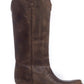 HIGH PLAINS STITCHED LEATER BOOT-BROWN