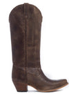 HIGH PLAINS STITCHED LEATER BOOT-BROWN