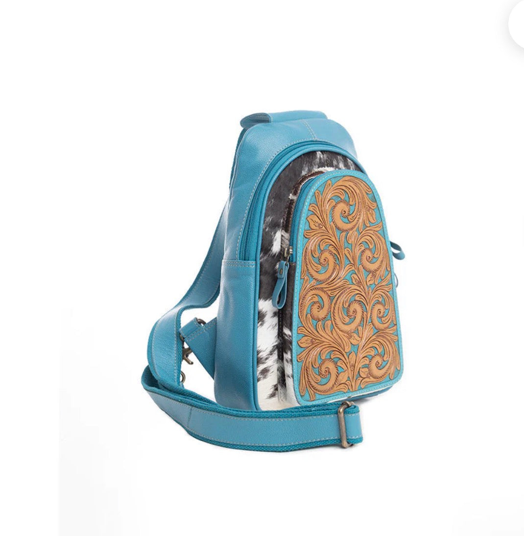 MORNING RISE SLING BAG-BLUE