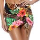 L826J74 VISIONS/P MINI SKIRT-MULTI BLACK