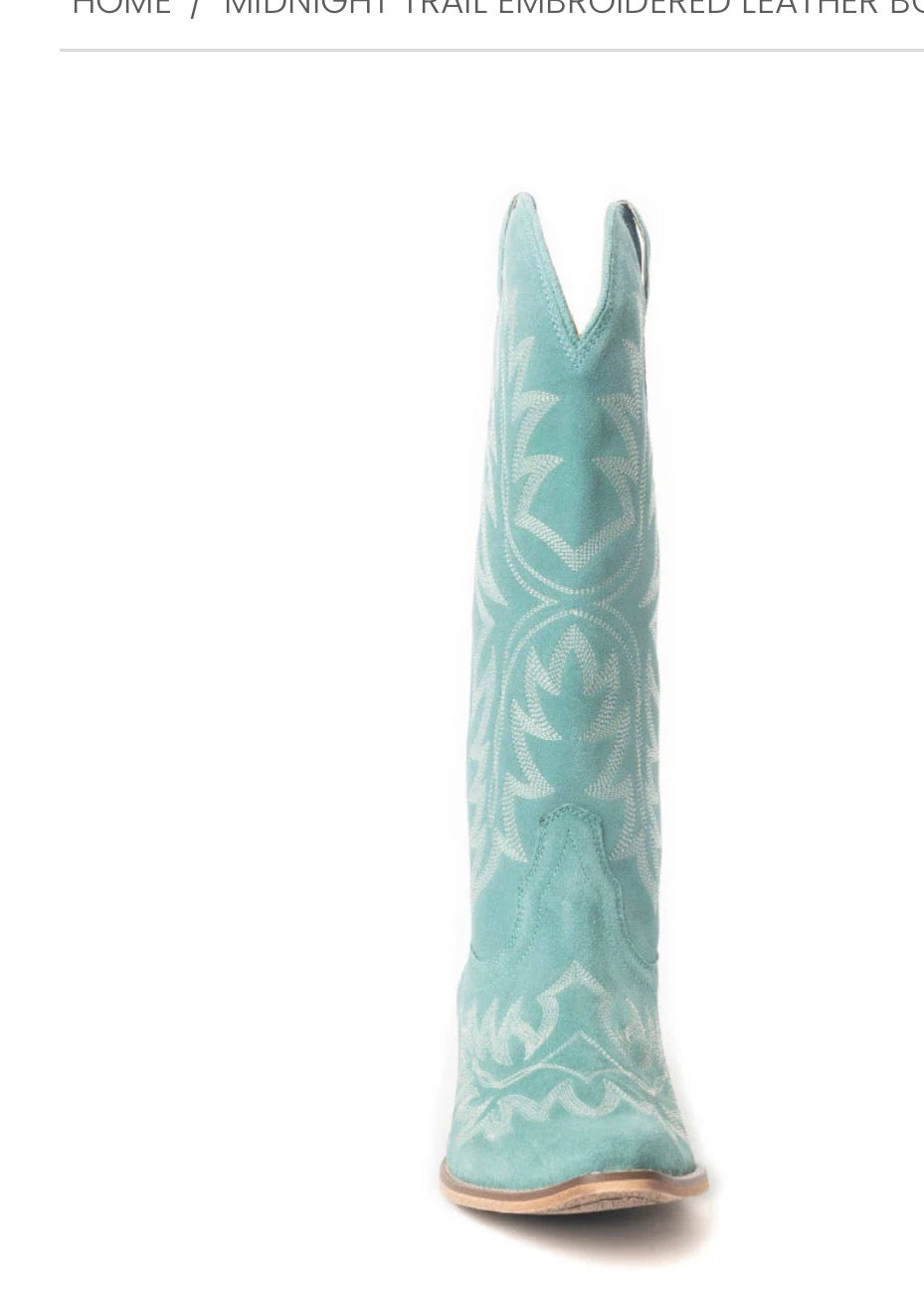 MIDNIGHT TRAIL LEATHER BOOT-SHADOW GREEN