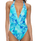 L832K23 AQUA/D ONE PIECE-MULTICOLOR