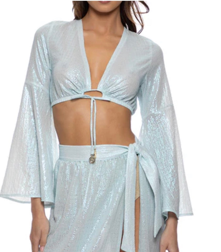 BELL S CROP- CELESTIAL BLUE cover up top