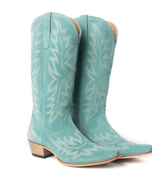 MIDNIGHT TRAIL LEATHER BOOT-SHADOW GREEN