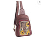SUNFLOWER STEER SLING BAG-BROWN