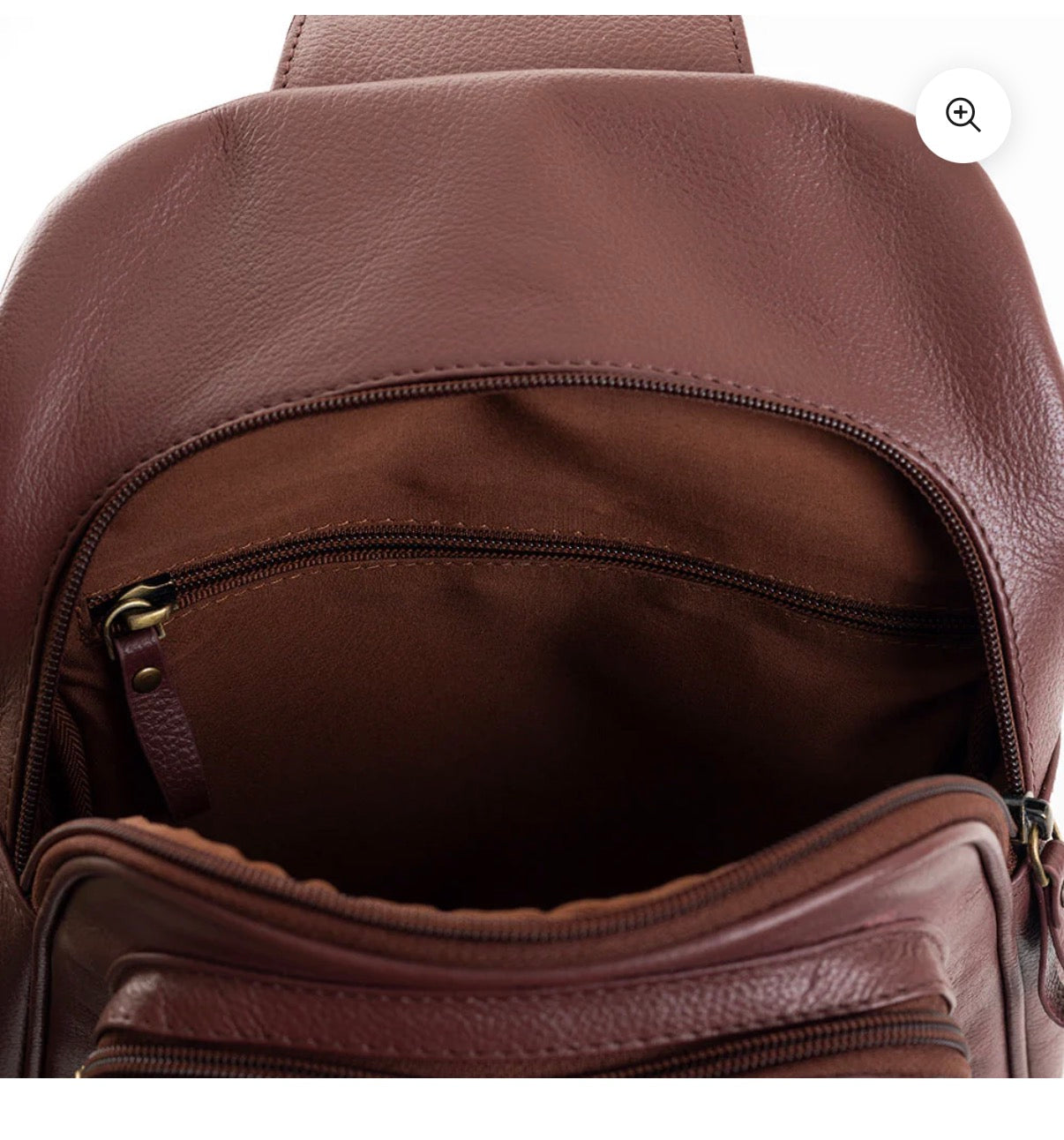 SUNFLOWER STEER SLING BAG-BROWN