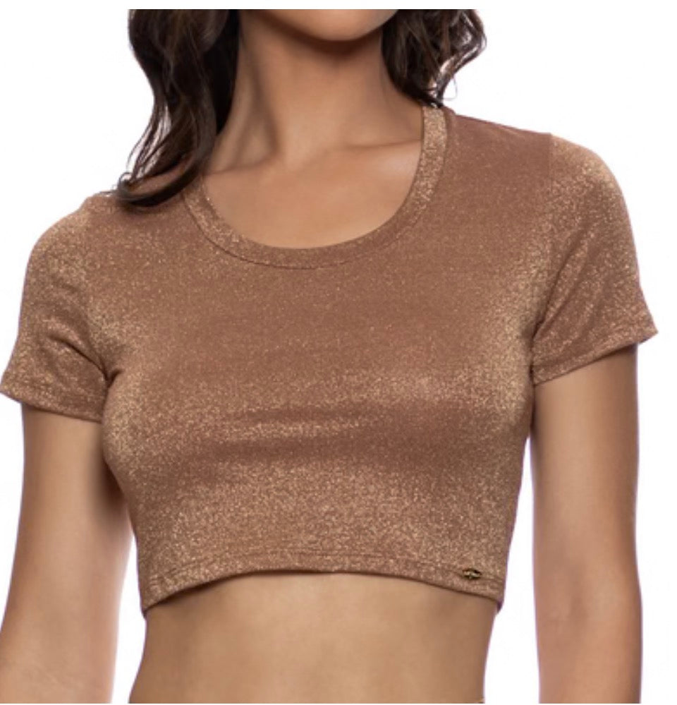 L177161 C/B CROP TOP-BROWN