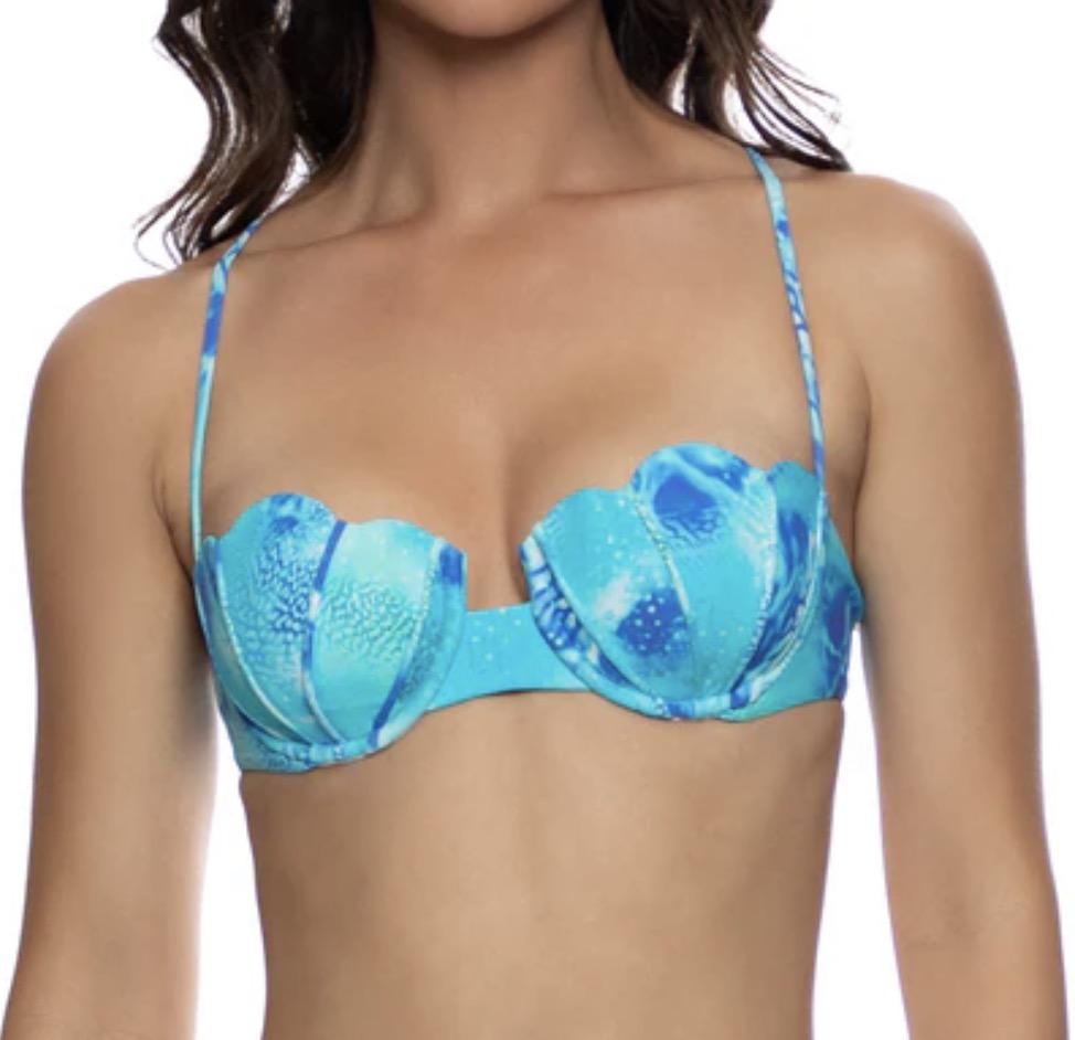 L832G49 AQUA/D S BALCONETTE-MULTICOLOR