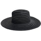 Fedora Metallic, black sun hat