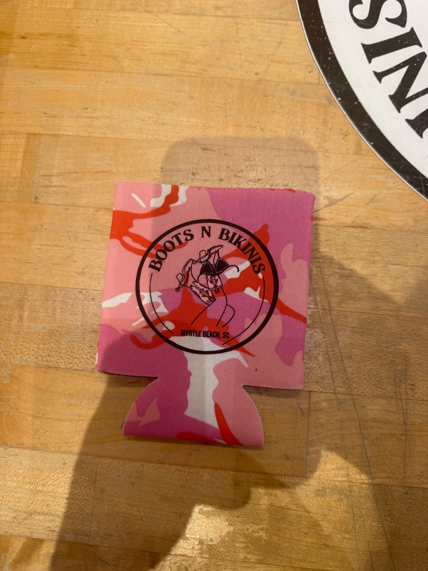 CUSTOM LOGO | Can Coozie: Pink Camo