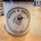 Boots n Bikini logo Soy Candle