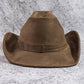 Cow Print Suede Cowboy Hat