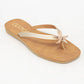 MISTY GOLDEN STARFISH DECOR THONG STRAP SANDAL