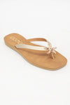 MISTY GOLDEN STARFISH DECOR THONG STRAP SANDAL