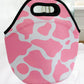 Pink Cowhide Lunch Tote