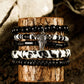Timber Beads Western Skull Head Charm 5pcs Bracelet Set