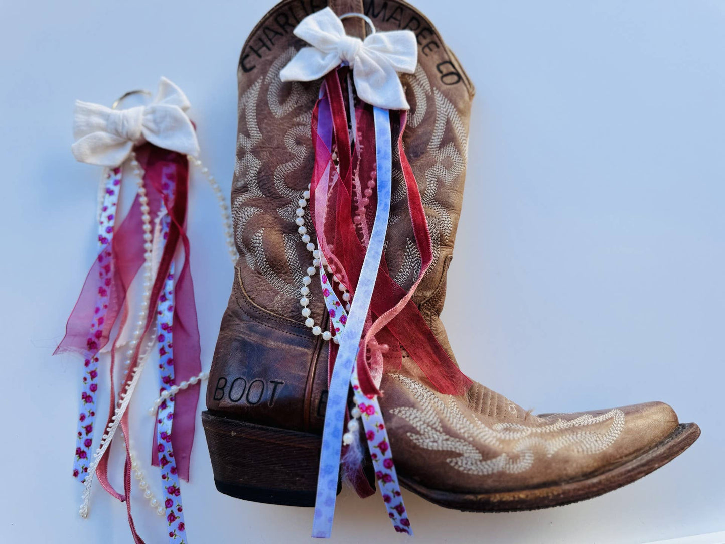 BOOT BOW CHARMS: COTTON BOWS