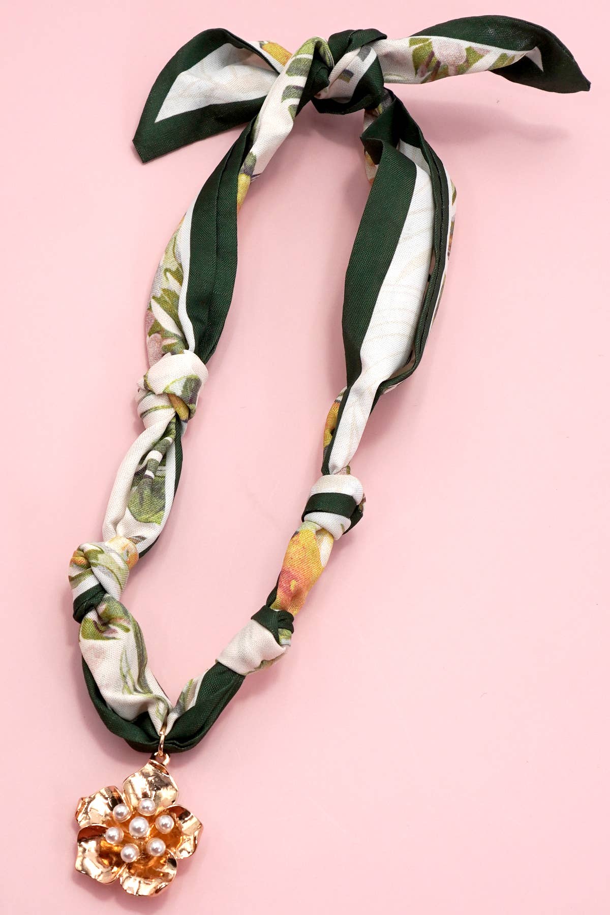 SCARF CHARM NECKLACE