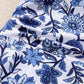 Sky Blue Crossed Back Floral Print swim dress