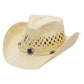 Kids Monochrome Straw Cowboy Hat