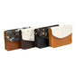 Cowhide Accordion Envelope Purse: NATURAL