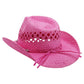 Kids Monochrome Straw Cowboy Hat