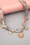 Scarf Charm Necklace-Seashell