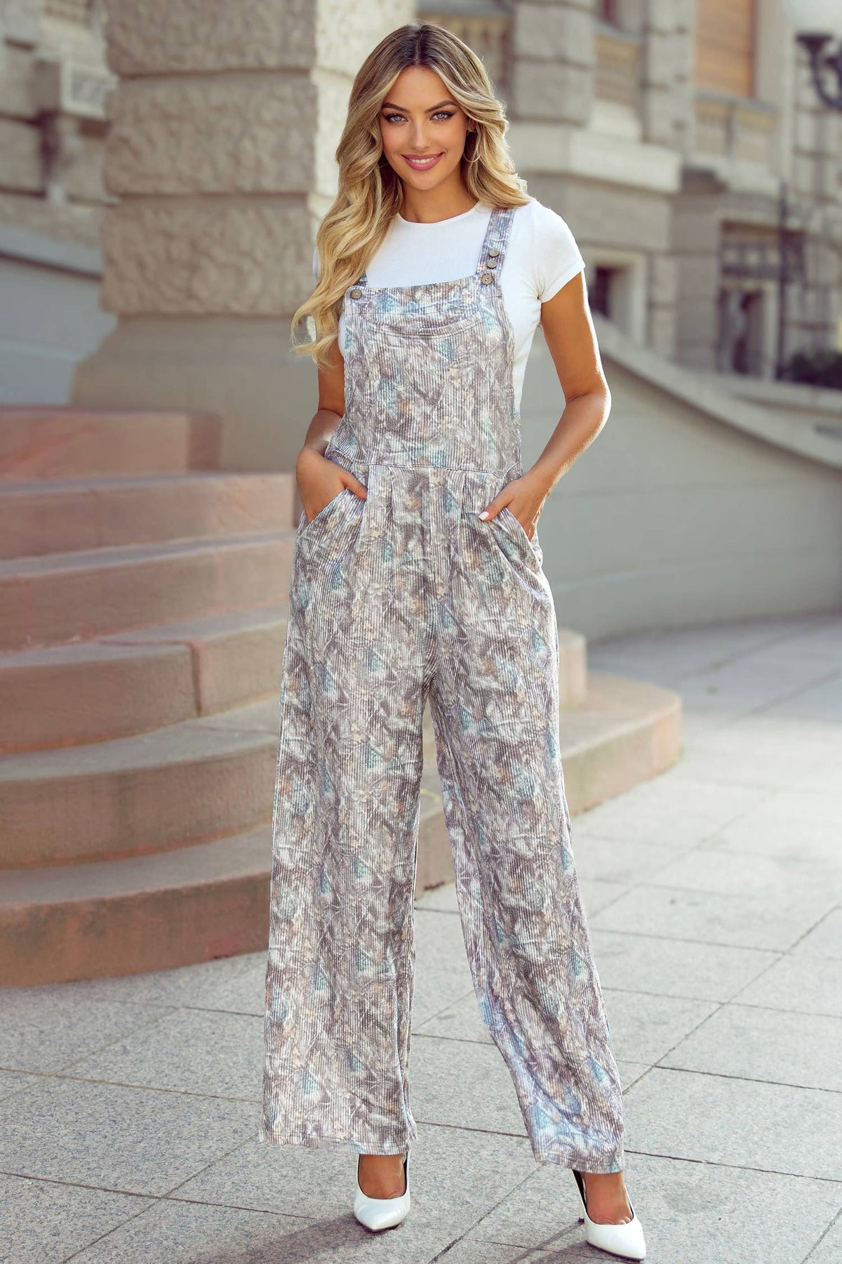 Camo Pocket Overalls: Brown