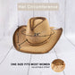 Ombre Honeycomb Knit Weave Straw Cowboy Hat