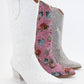 DAZZLING RHINESTONE JEWELED MID-CALF GLAM WESTERN BOOTS