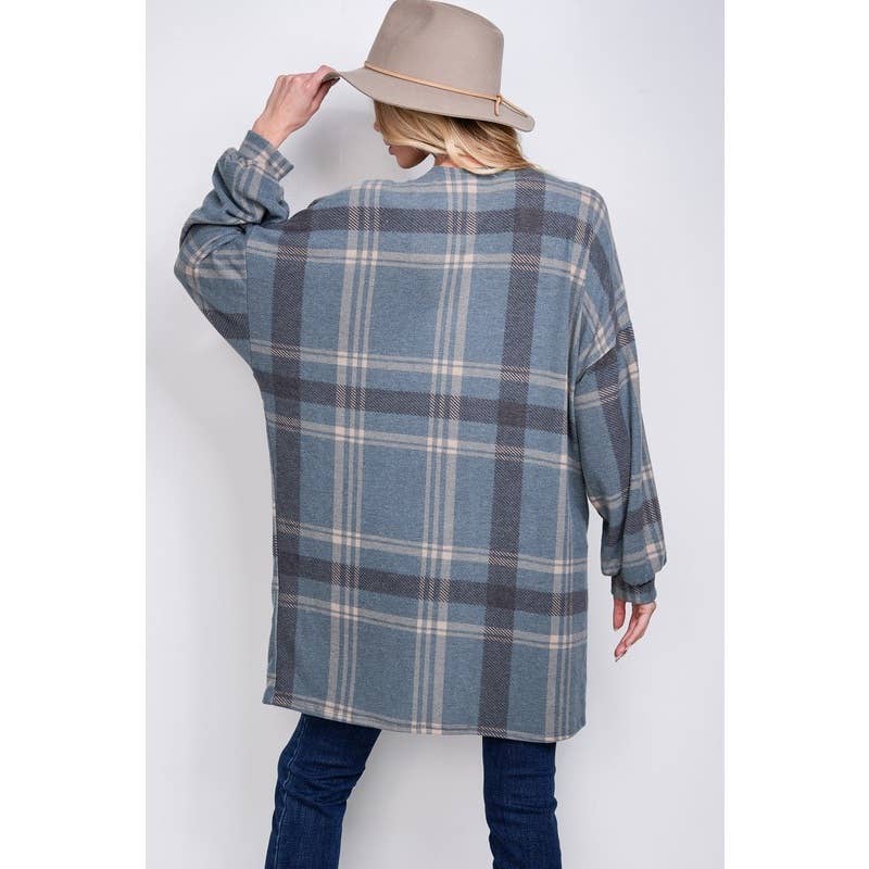 Plaid Loose fit cardigan