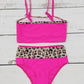 Cheetah Two Piece Girls Summer Swim Set