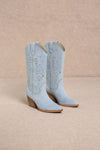 OLIVIA: Light Blue Cowgirl Boot