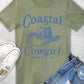 COASTAL COWGIRL BEACH CLUB WOMEN'S VINTAGE GRAPHIC TSHIRTS: TEABERRY