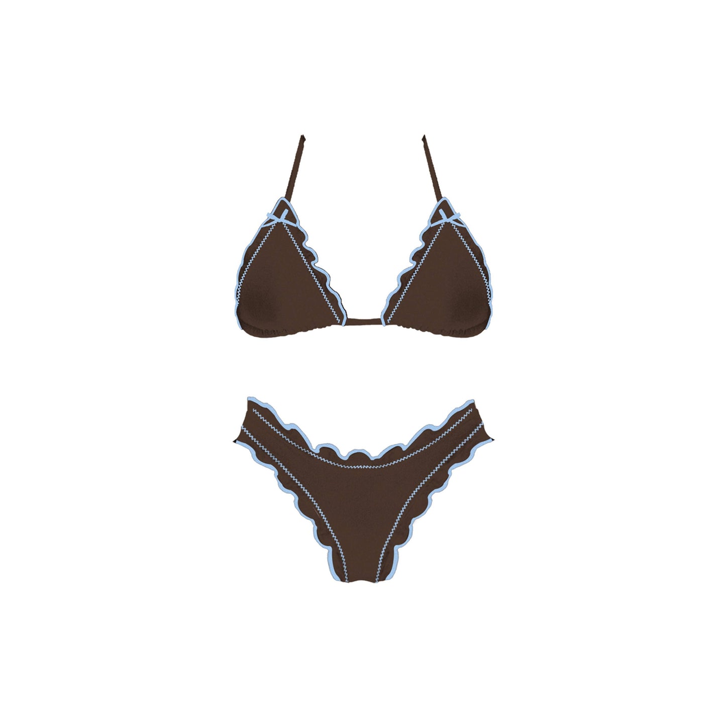 Wave Catcher Bikini Set: Brown