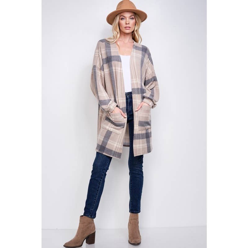 Plaid Loose fit cardigan