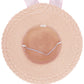Kids Scallop Hem Paper Straw Floppy Sun Hat