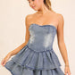 Western Charm Stretch Denim Dress