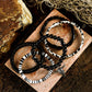 Timber Beads Western Skull Head Charm 5pcs Bracelet Set