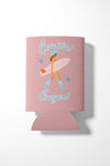 Brunette Coastal Cowgirl Can Cooler